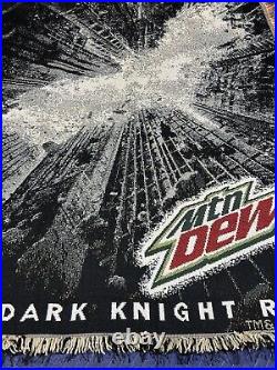 Mtn Dew Batman The Dark Knight Rises Promotional Rug Pepsi Brands Rare