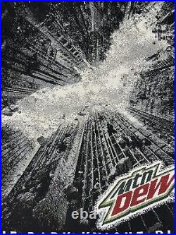 Mtn Dew Batman The Dark Knight Rises Promotional Rug Pepsi Brands Rare