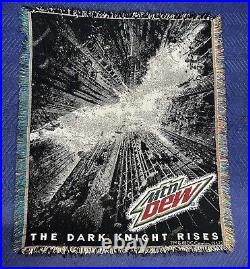 Mtn Dew Batman The Dark Knight Rises Promotional Rug Pepsi Brands Rare