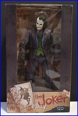 NECA The Dark Knight The Joker 1/4 Action Figure, Heath Ledger (RIP), In Box
