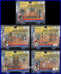 NEW! 2004 Palisades Toys Army of Darkness 4 Action Figure Collection/5 Sets MIB