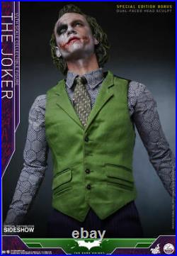 NEW Hot Toys QS010 Batman Dark Knight 1/4 The Joker Heath Ledger Special Edition