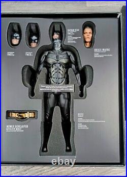 NIB Hot Toys The Dark Knight Rises Batman Bruce Wayne 1/6th Action Figure DX12