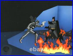 New Batman Adventures Original Cel-Batman/Firefly-Legends of the Dark Knight