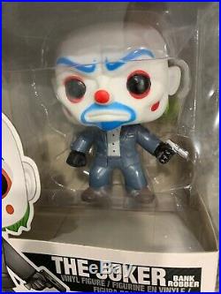 New Funko Pop! Heroes #37 The Dark Knight The Joker Bank Robber Damaged Box