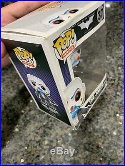 New Funko Pop! Heroes #37 The Dark Knight The Joker Bank Robber Damaged Box