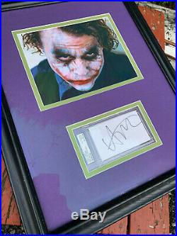 PSA DNA Heath Ledger Autograph THE DARK KNIGHT Joker Collectible Signature