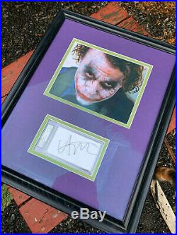 PSA DNA Heath Ledger Autograph THE DARK KNIGHT Joker Collectible Signature