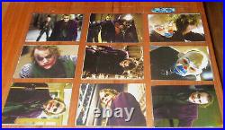 RARE SET 2008 BATMAN The Dark Knight HEATH LEDGER JOKER Rookie 180 sticker Cards