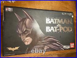 Rare Bandai The Dark Knight Batman & Bat-Pod Movie Realization Series