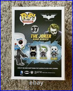 Rare Funko Pop! The Joker Bank Robber Vaulted/Retired The Dark Knight #37 Batman