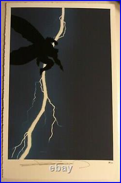 Rare Limited Edition 30/50 Frank Miller Signed Batman The Dark Knight Lithograph