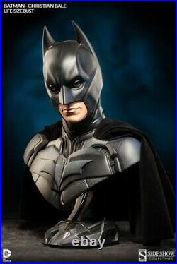 Sideshow 1/1 The Dark Knight Batman Bust. Cape Never Displayed