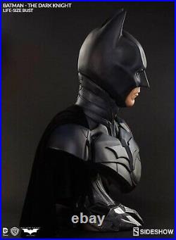 Sideshow 1/1 The Dark Knight Batman Bust. Cape Never Displayed