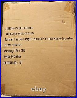 Sideshow Batman The Dark Knight Premium Format 1/4 Scale EXCLUSIVE