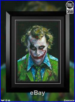 Sideshow Collectibles JOKER WHY SO SERIOUS FRAMED ART PRINT LE #150/350