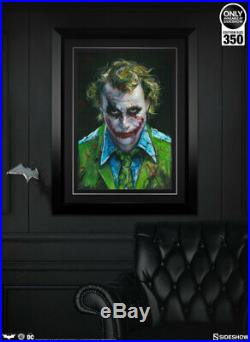Sideshow Collectibles JOKER WHY SO SERIOUS FRAMED ART PRINT LE #150/350