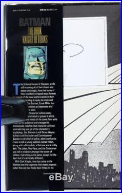 Signed Frank Miller Klaus Janson 1st Ed 1986 Batman The Dark Knight Returns