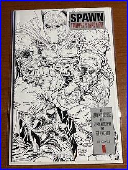 Spawn #224 (NM-) 1st Print Dark Knight Returns B&W Homage Sketch Mcfarlane