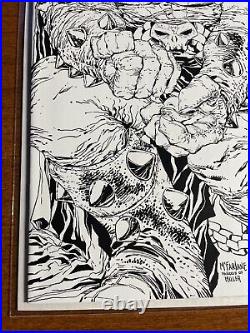 Spawn #224 (NM-) 1st Print Dark Knight Returns B&W Homage Sketch Mcfarlane