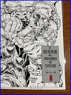Spawn #224 (NM-) 1st Print Dark Knight Returns B&W Homage Sketch Mcfarlane