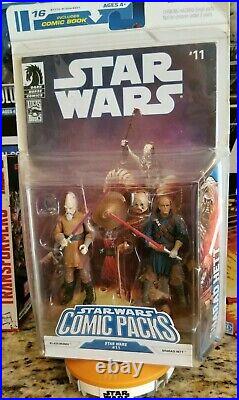 Star Wars Hasbro Comic Packs #11 Ki-Adi-Mundi & Sharad Hett Jedi Master Tusken