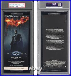 THE DARK KNIGHT / 2008 Advance Screening Ticket, Heath Ledger & Batman, PSA 4