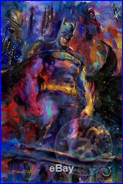 The Dark Knight 30 x 24 Limited Edition Canvas Signed by Artist Blend Cota DC