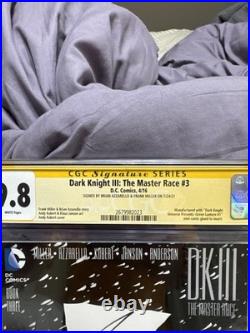 The Dark Knight 3 The Master Race Signed By Frank Miller CGC 9.8