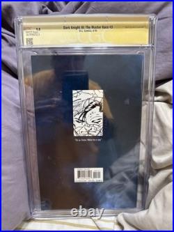 The Dark Knight 3 The Master Race Signed By Frank Miller CGC 9.8