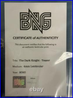 The Dark Knight 3d Lenticular Plex Print 4mm Batman Bottleneck Gallery 499/550