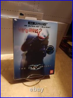 The Dark Knight 4K Lenticular SteelBook Blu-ray Weet Exclusive 2008 ShpNextDay