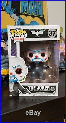 The Dark Knight Bank Robber Joker Funko Pop Vaulted 37 with Protector
