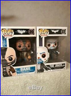 The Dark Knight Bank Robber Joker and Bane Funko Pop Movie Grail Bundle