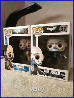 The Dark Knight Bank Robber Joker and Bane Funko Pop Movie Grail Bundle