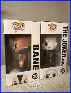 The Dark Knight Bank Robber Joker and Bane Funko Pop Movie Grail Bundle