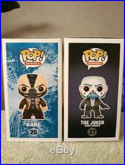 The Dark Knight Bank Robber Joker and Bane Funko Pop Movie Grail Bundle