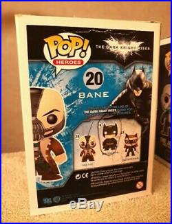 The Dark Knight Bank Robber Joker and Bane Funko Pop Movie Grail Bundle