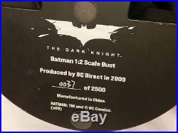 The Dark Knight Batman Bust DC Direct 12 Scale Sculpted by Kolby Jukes #37/2500