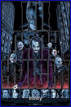 The Dark Knight Batman Joker Mondo bng Art Print Poster Christopher Cox xx/50