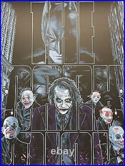 The Dark Knight Batman Joker Nolan Movie Art Print Poster Mondo Christopher Cox