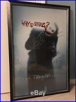 The Dark Knight Collectible Signed Film Poster Why So Serious (incl. Heaths)