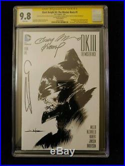 The Dark Knight III The Master Race #1 (Blank Variant Cover) CGC SS 9.8 Awesome