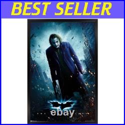 The Dark Knight Joker Poster 22.375 x 34 Black Frame