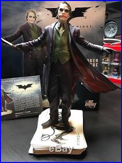 The Dark Knight Joker Statue 4036/6000 & Batman/joker Artist Proof Busts Lot