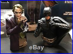 The Dark Knight Joker Statue 4036/6000 & Batman/joker Artist Proof Busts Lot