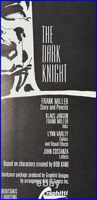 The Dark Knight Returns 1986 DC Comics #1763/4000 Signed by Frank Miller HB