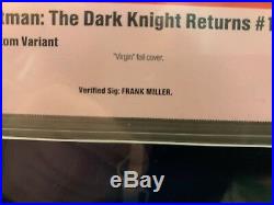 The Dark Knight Returns #1 NYCC Foil Variant SIGNED Frank Miller! CBCS 9.8