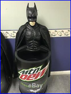 The Dark Knight Rises Batman Mountain Dew Rolling Cooler Topper Store Display