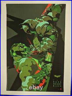 The Dark Knight Rises Tomer Hanuka Mondo Poster Print DC Nolan BNG Batman